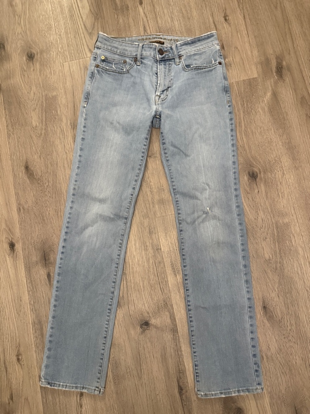American Eagle Outfitters Light Blue Straight-Leg Jeans